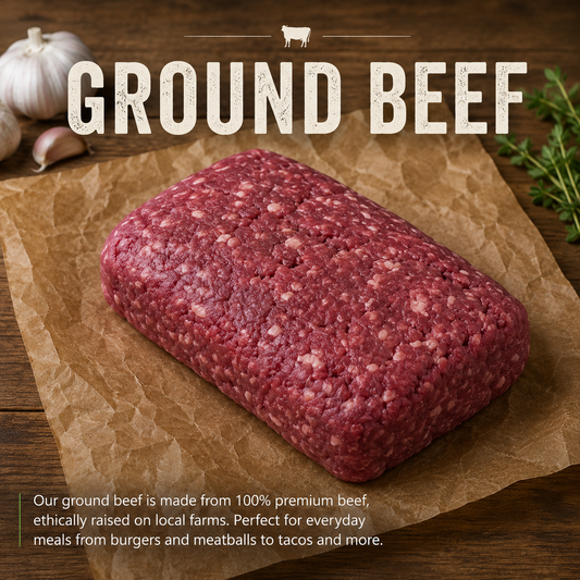 Ground Beef — grass-fed beef from GrayCon Farms, Elmvale Ontario